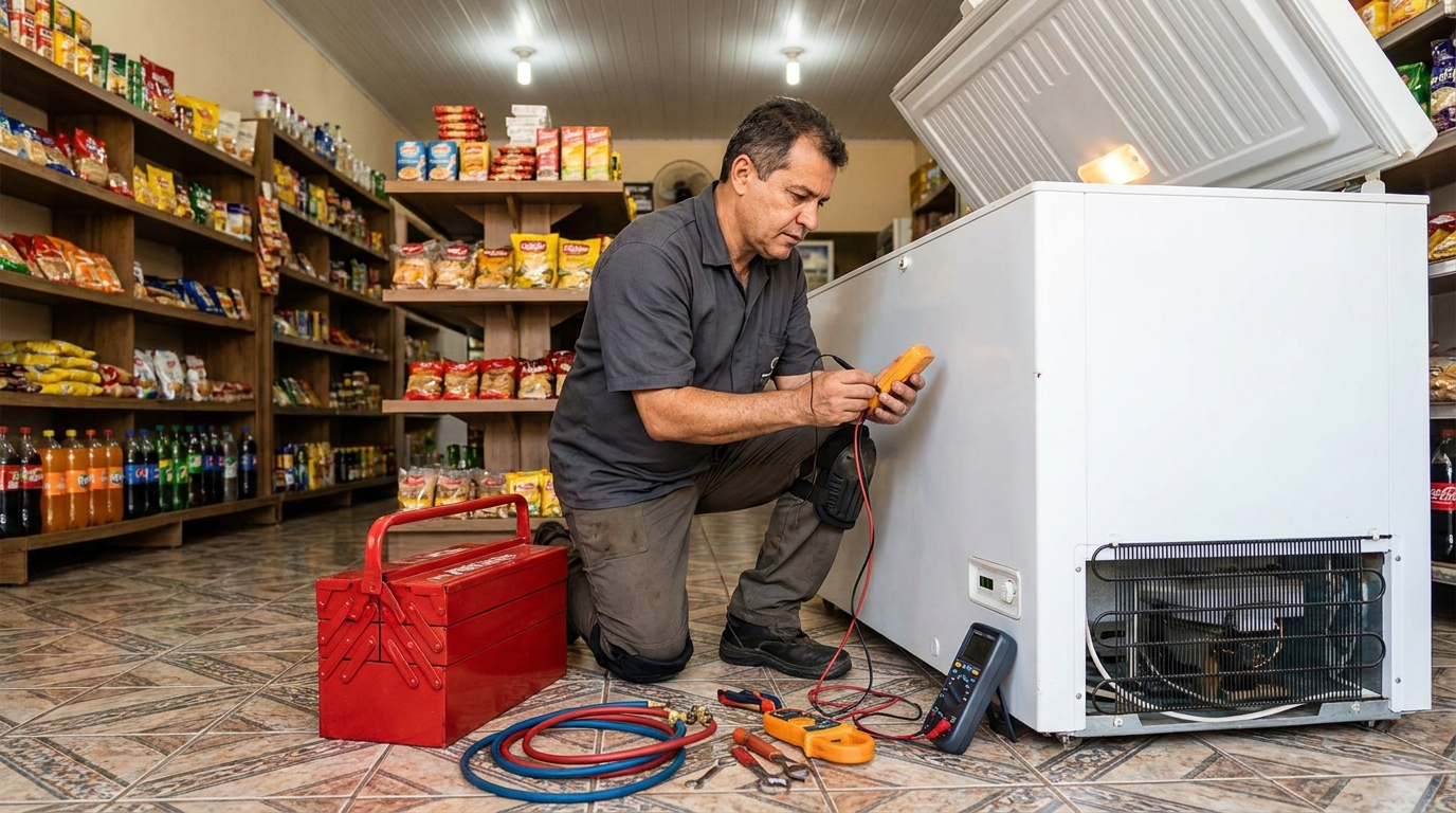 Conserto de freezer no mesmo dia na Muribeca, Jaboatão dos Guararapes‑PE